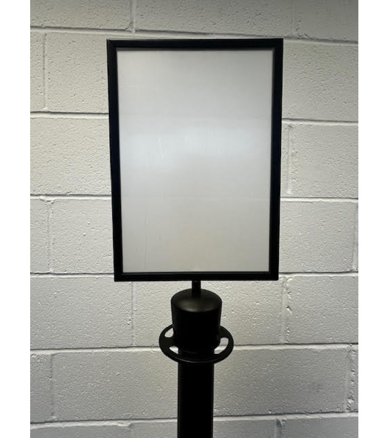 Economy Black Crown Top Stanchion Post