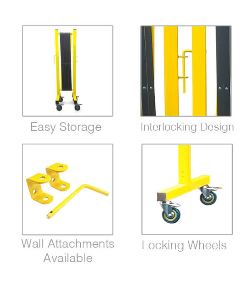 FlexSafe Steel Alum Expanding Barricade