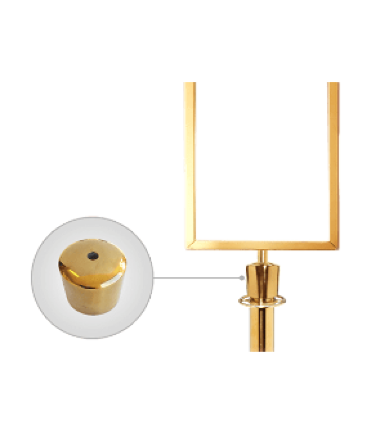 Prestige Chrome Sign Post