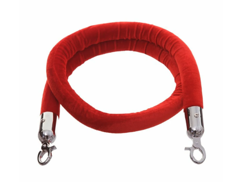 Red Velvet 1.5m Barrier Ropes