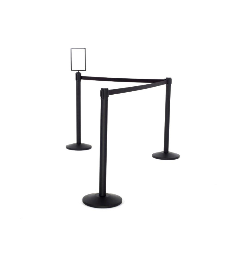 Q-Way Economy Retractable Safety Barrier Pair