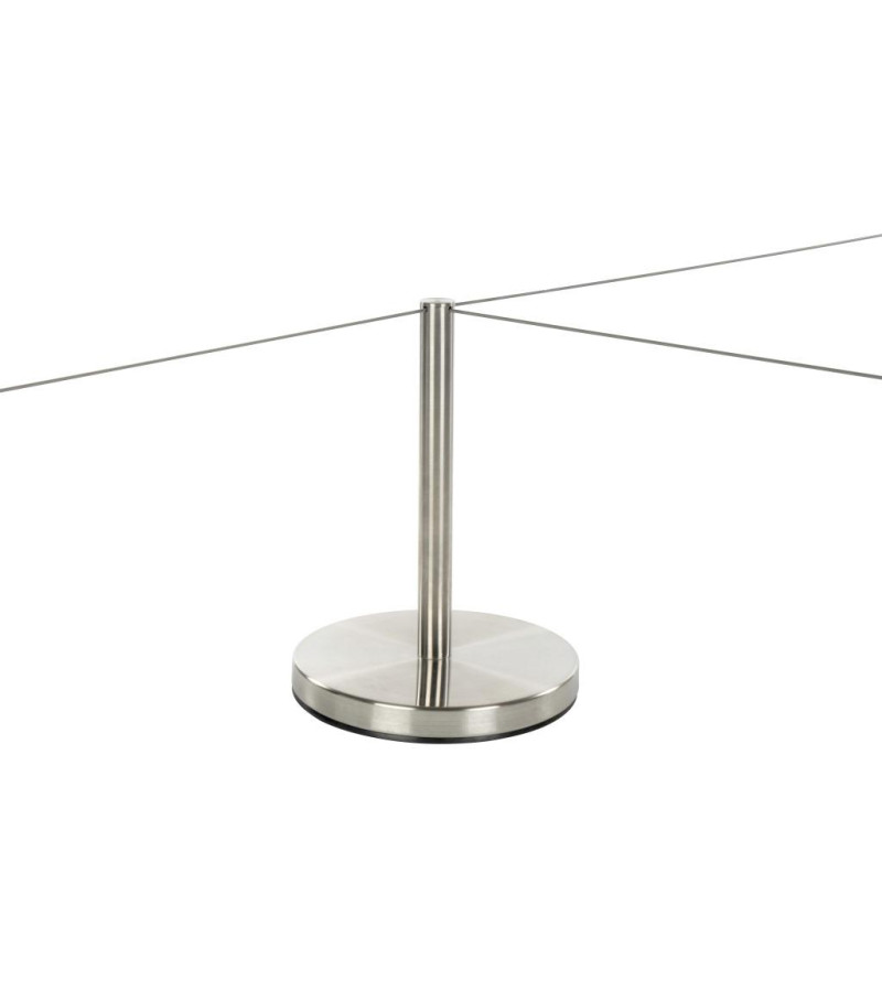 Museum Barrier Stainless Steel, Brass & Black 