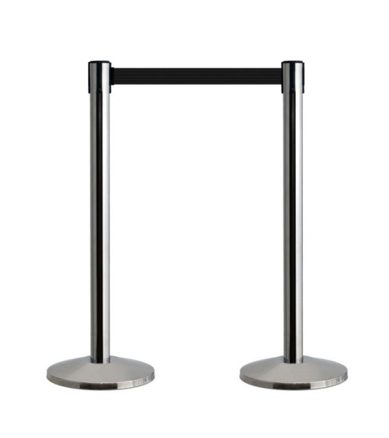 Q-Way Economy Retractable Safety Barrier Pair