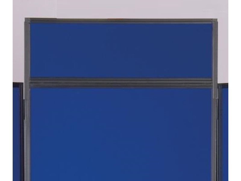 Strong Pole Header Panel inc clips - Royal Blue